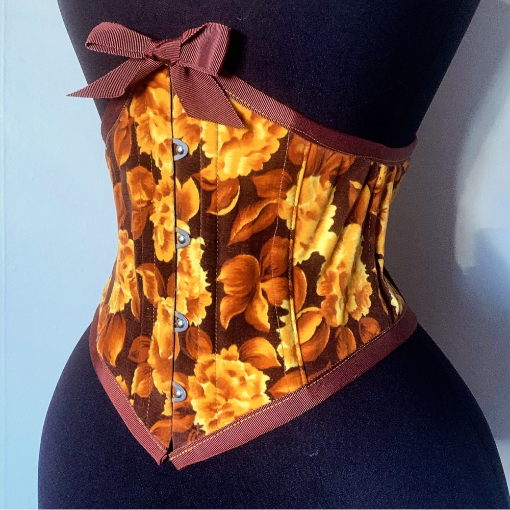 Sample sale ready to ship 22” underbust corset handmade by La Belle Fairy